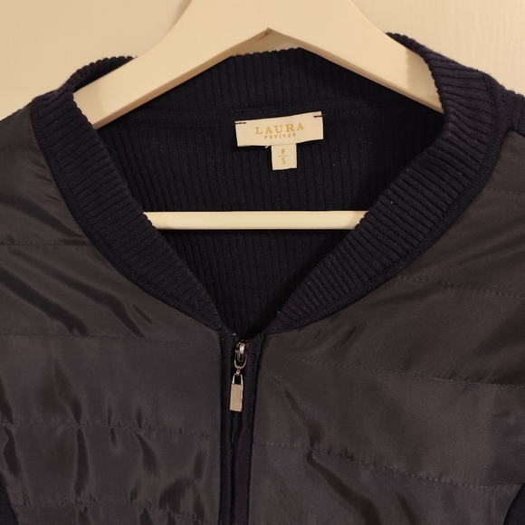 3/$30💜Lady's Sweater size Small Dark Blue - Picture 2 of 4